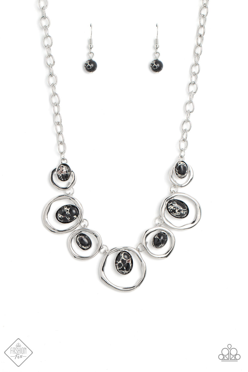 Paparazzi Marble Medley - Black Necklace