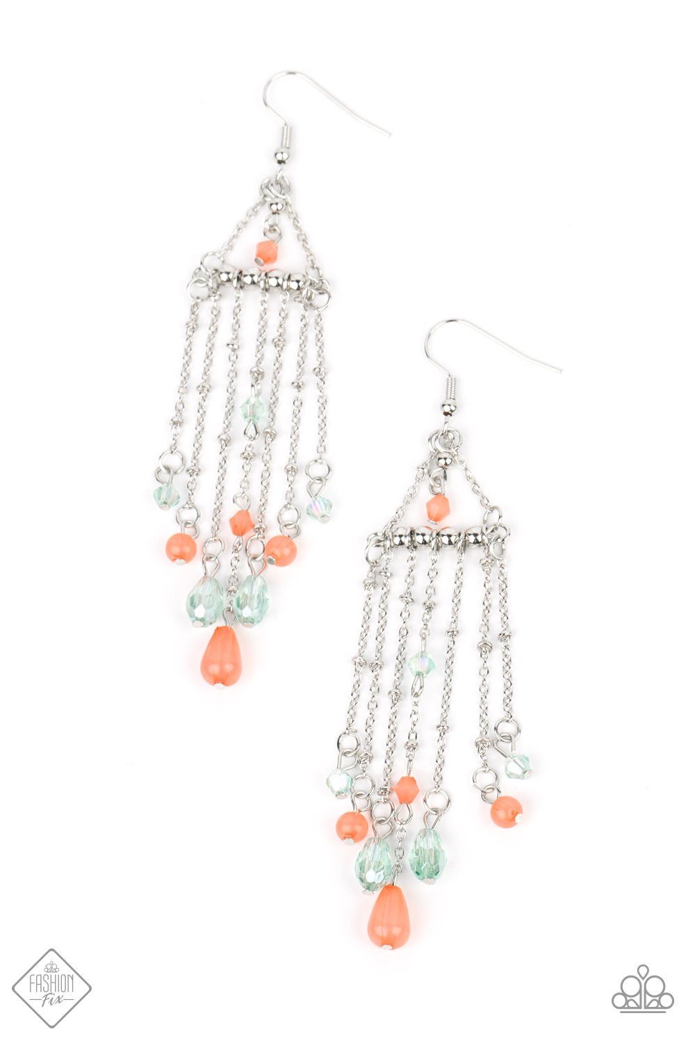 Marina Breeze - Orange Paparazzi Earrings
