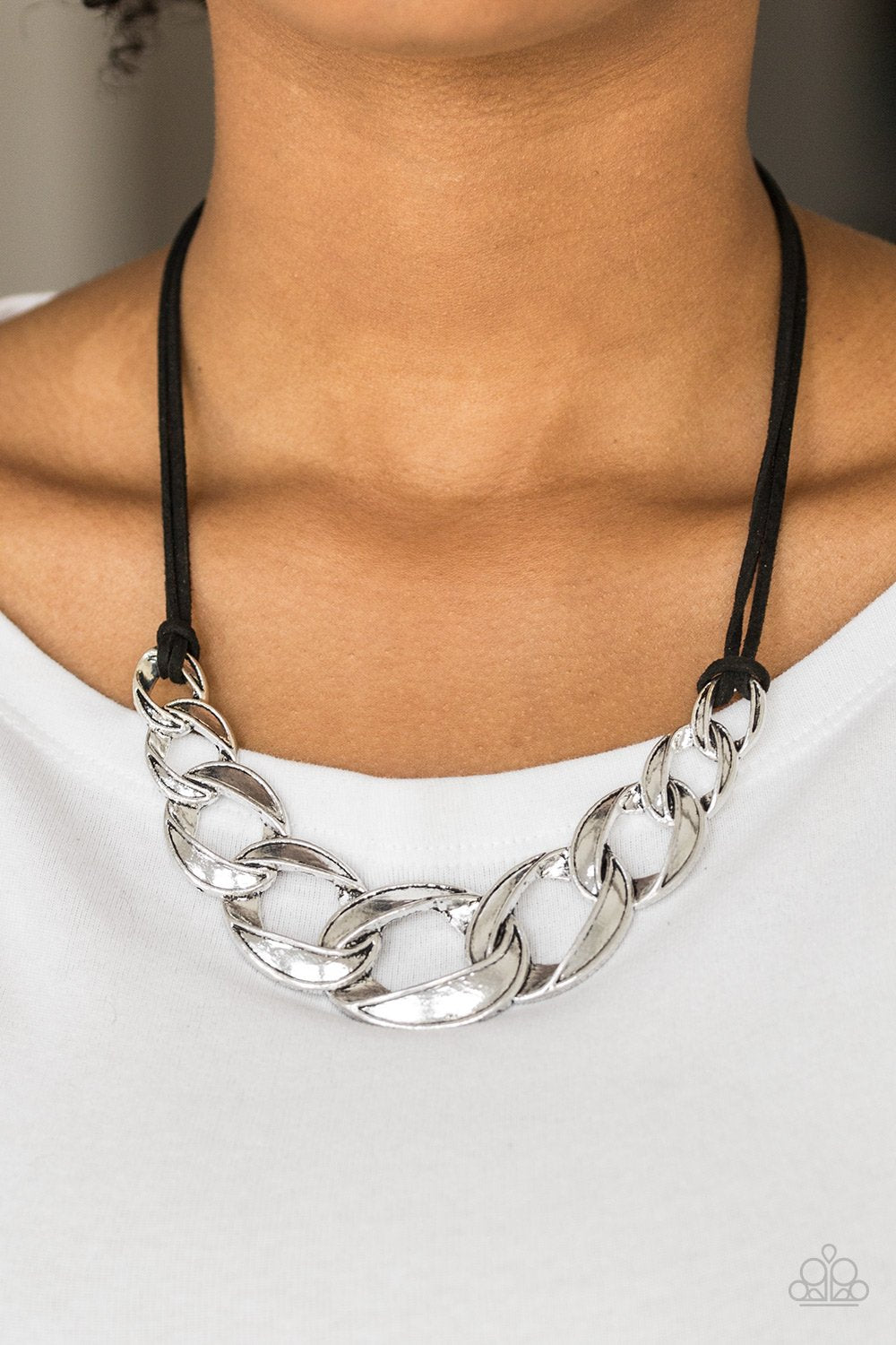 Paparazzi NATURALLY NAUTICAL - Black Necklace