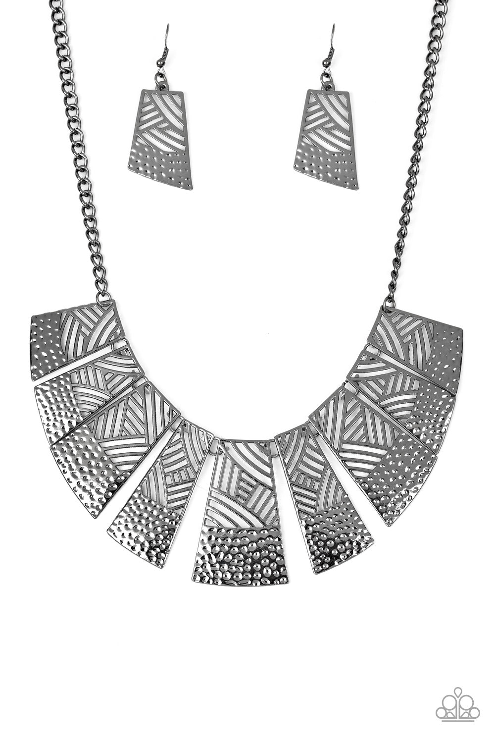 Paparazzi Jungle Cat Jam - Black Necklace