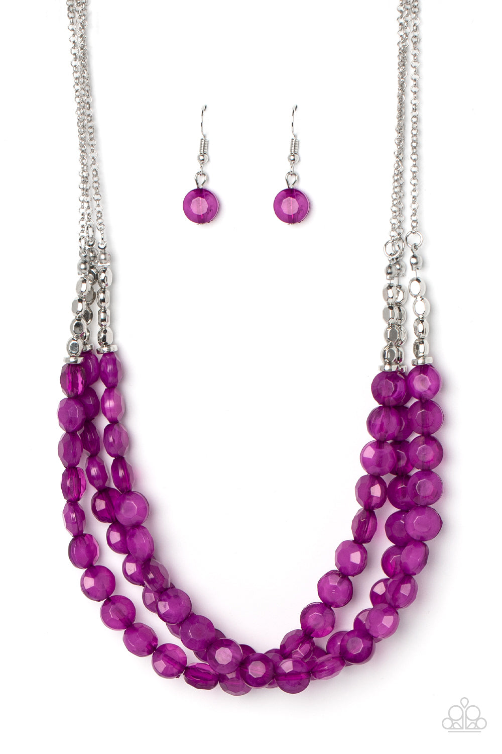 Paparazzi Pacific Picnic - Purple Necklace
