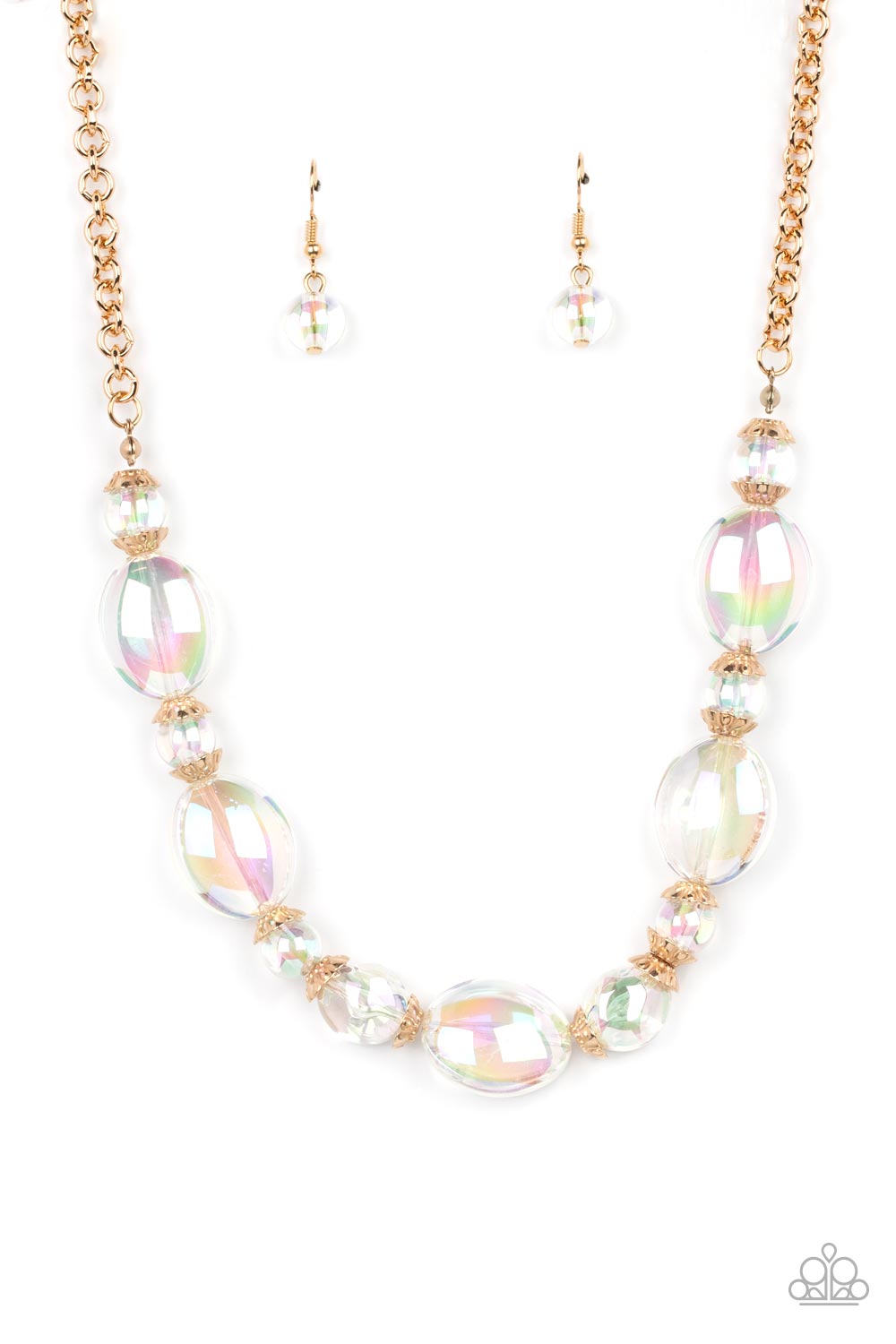 Prismatic Magic - Gold Paparazzi Necklace