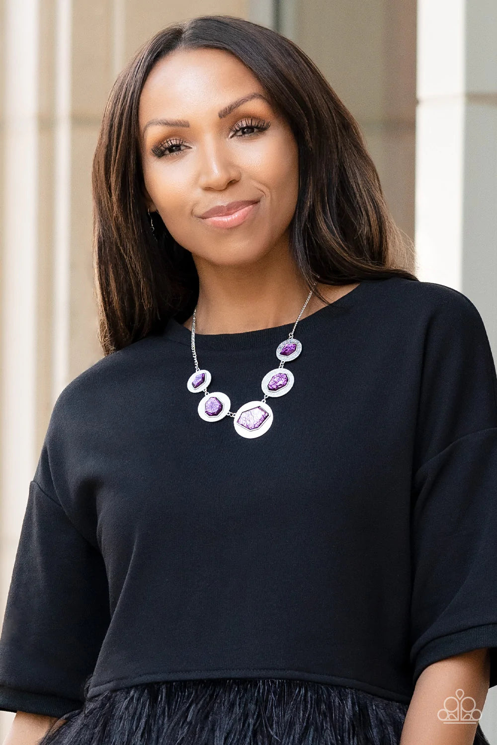 Raw Charisma - Purple - Paparazzi Necklace