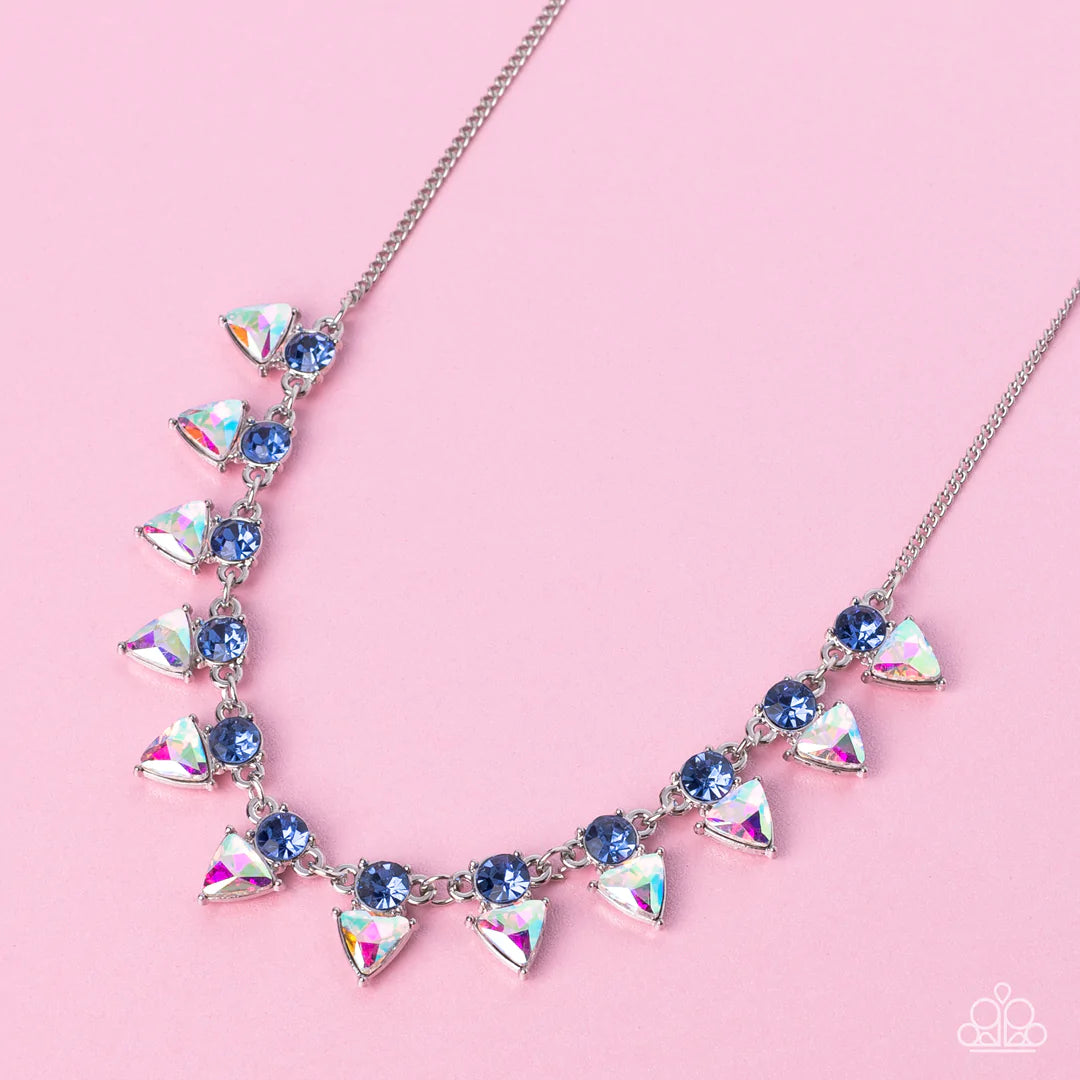 Razor-Sharp Refinement - Blue Paparazzi Necklace
