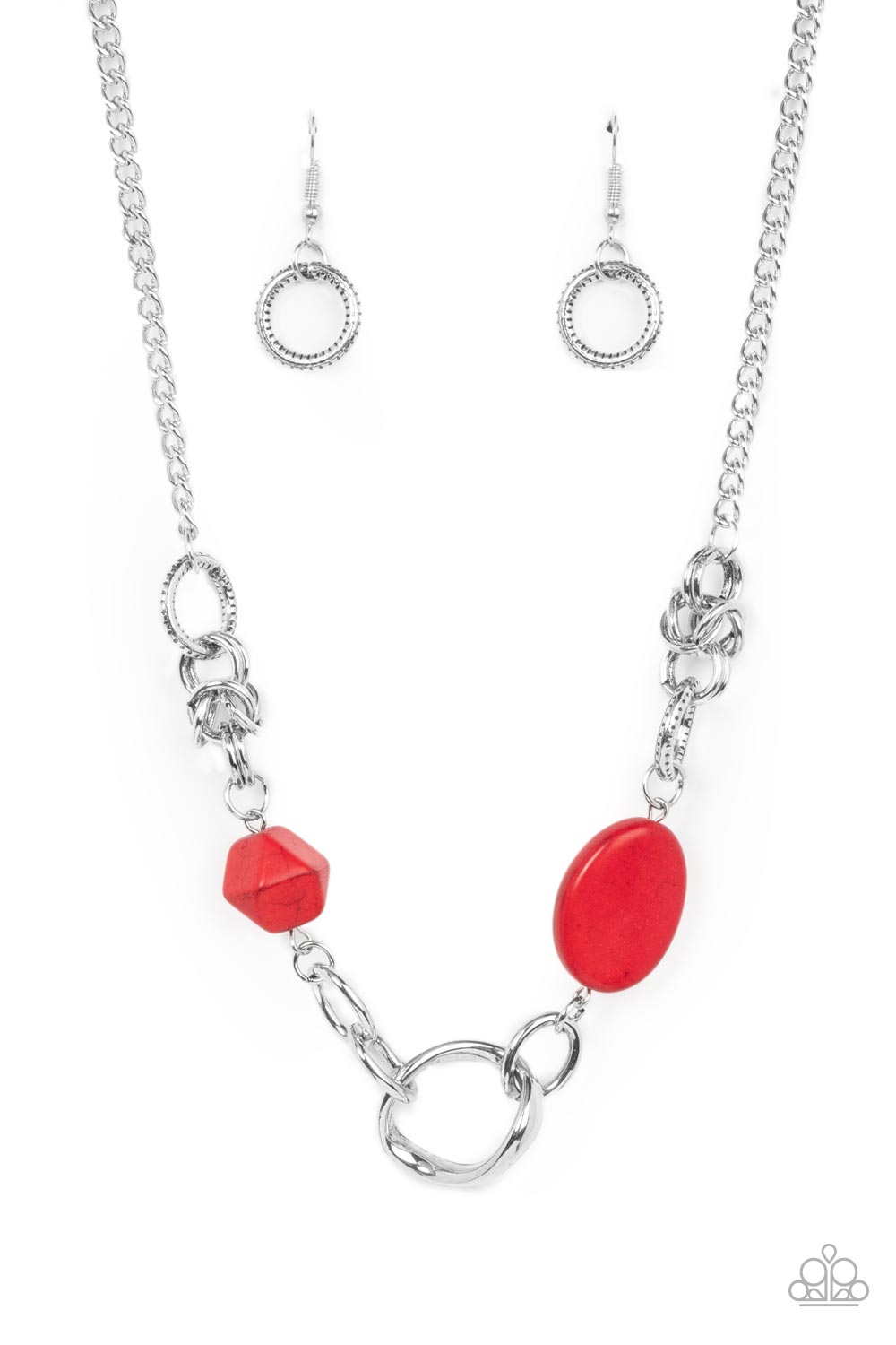 Sonoran Solo - Red Paparazzi Necklace