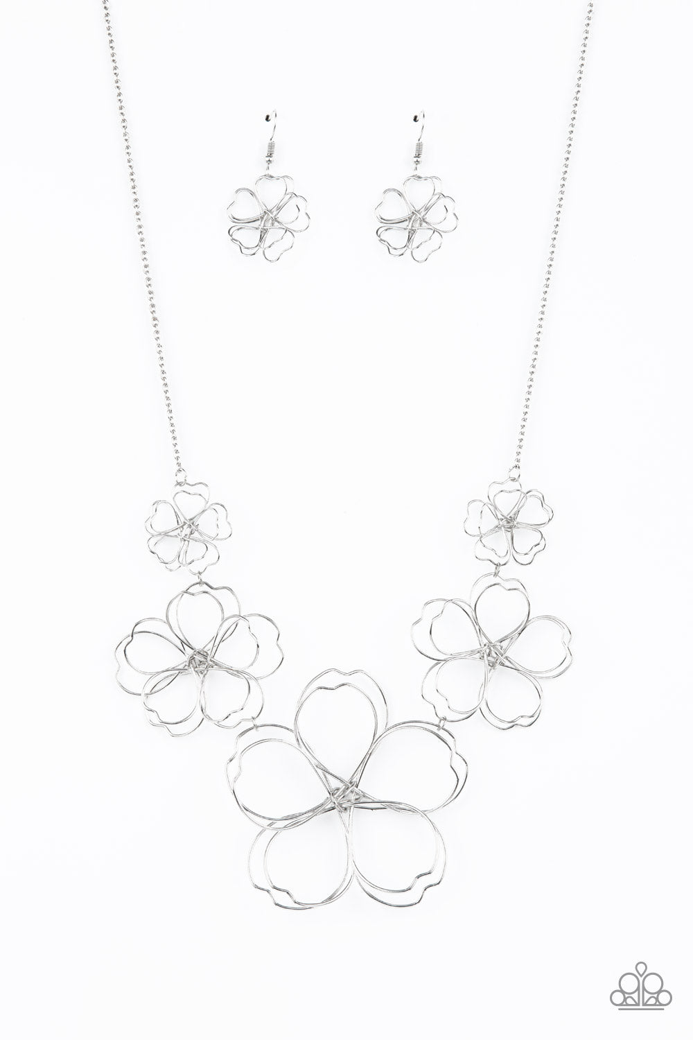 The Show Must GROW On - Silver Paparazzi Necklace