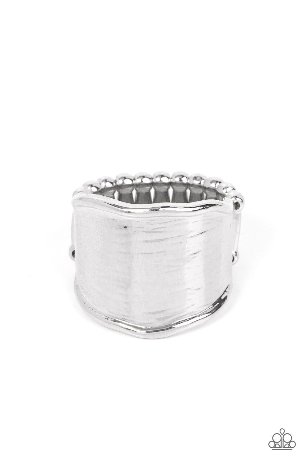 Paparazzi Too Little Too SLATE - Silver Ring