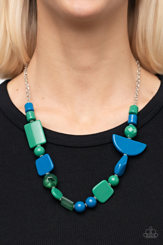 Tranquil Trendsetter - Green - Paparazzi Necklace