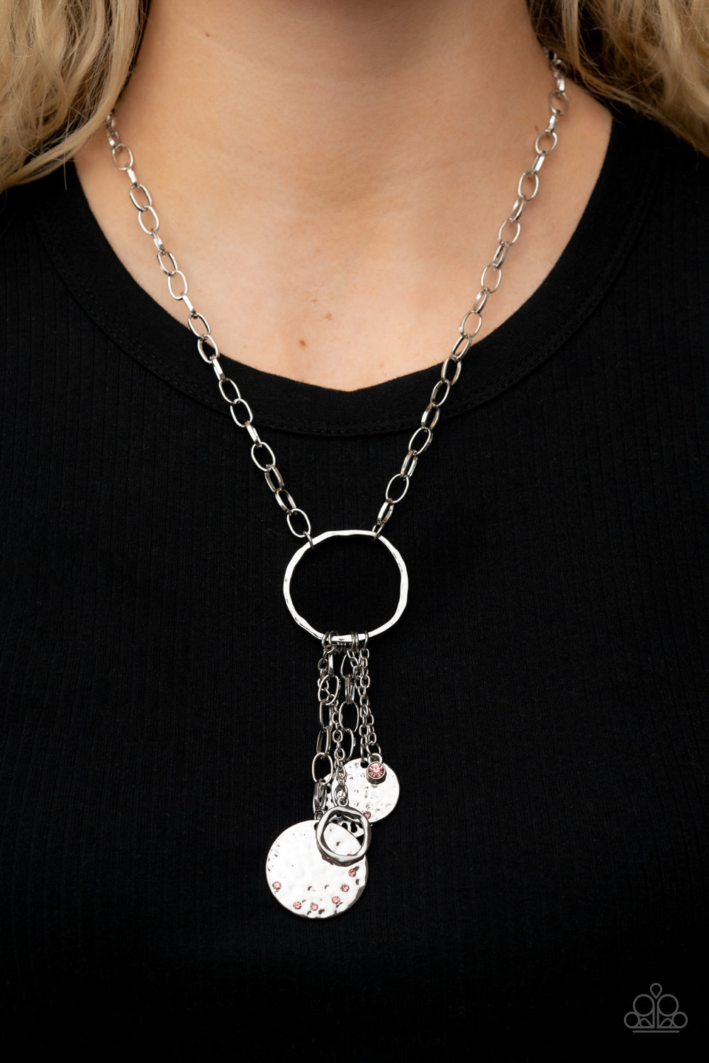 Trinket Twinkle - Pink Paparazzi Necklace