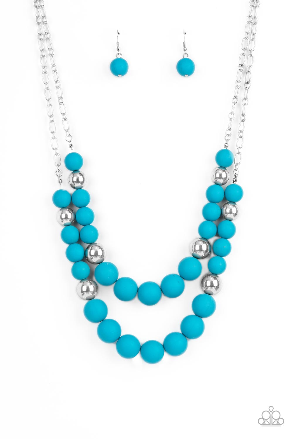 Paparazzi Vivid Vanity - Blue Necklace
