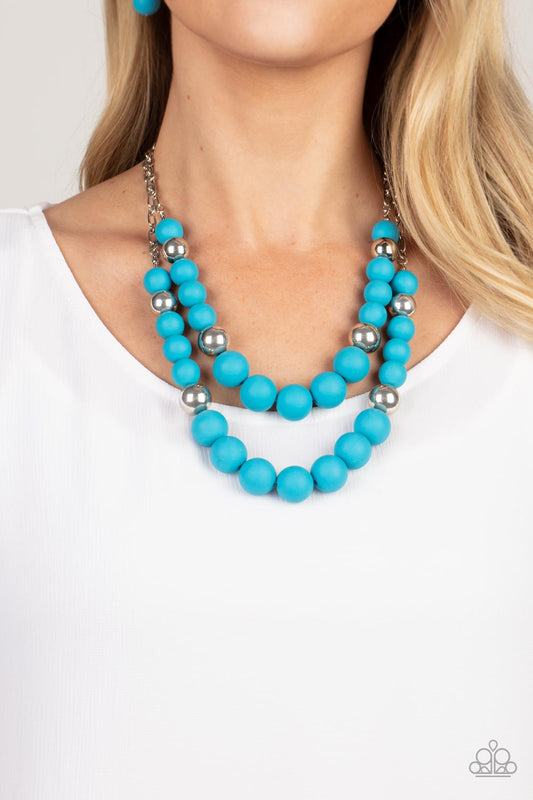 Paparazzi Vivid Vanity - Blue Necklace