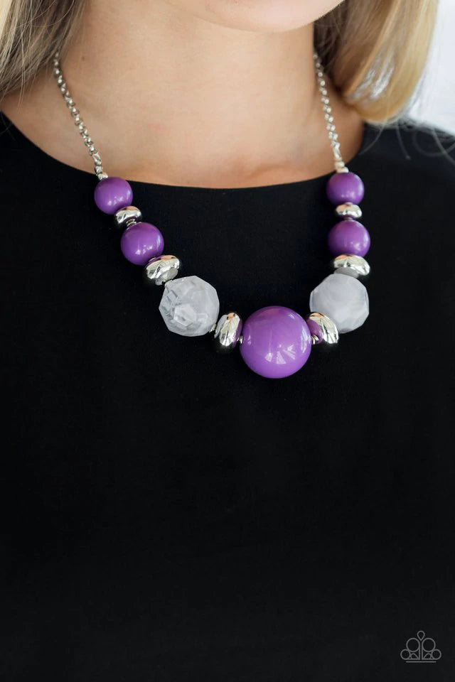 Daytime Drama - Purple Paparazzi Necklace