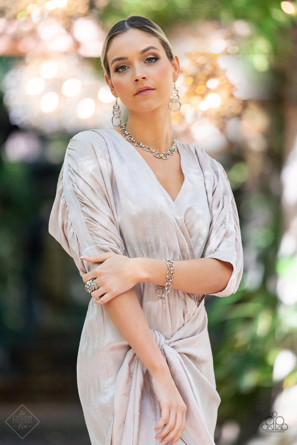 Paparazzi Center of My Universe - White Necklace