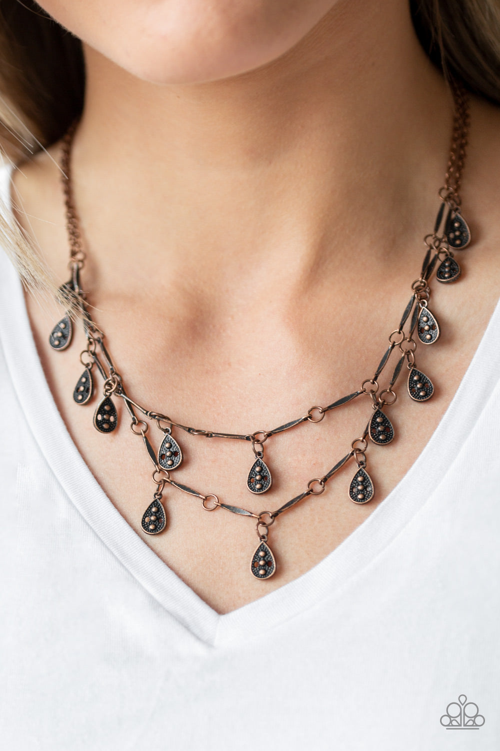 Galapagos Gypsy - Copper - Paparazzi Necklace
