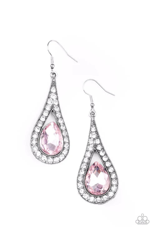 A-Lister Attitude - Pink Paparazzi Earrings