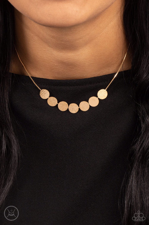 Paparazzi SLIMMER GLIMMER - GOLD CHOKER Necklace