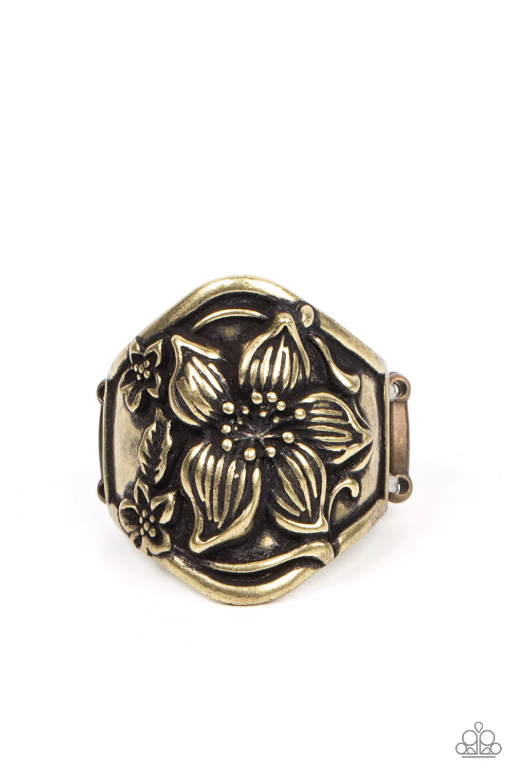 Paparazzi HIBISCUS HARBOR - BRASS RING