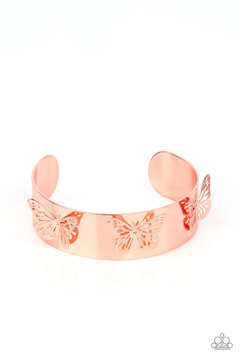 Paparazzi Magical Mariposas - Copper Bracelet