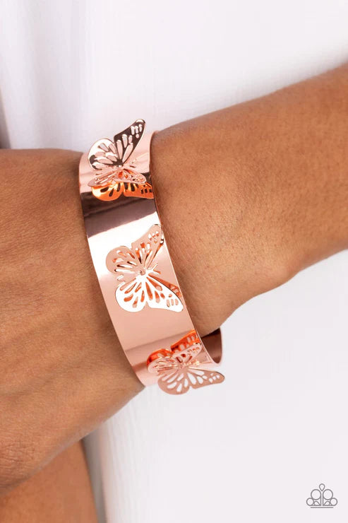 Paparazzi Magical Mariposas - Copper Bracelet