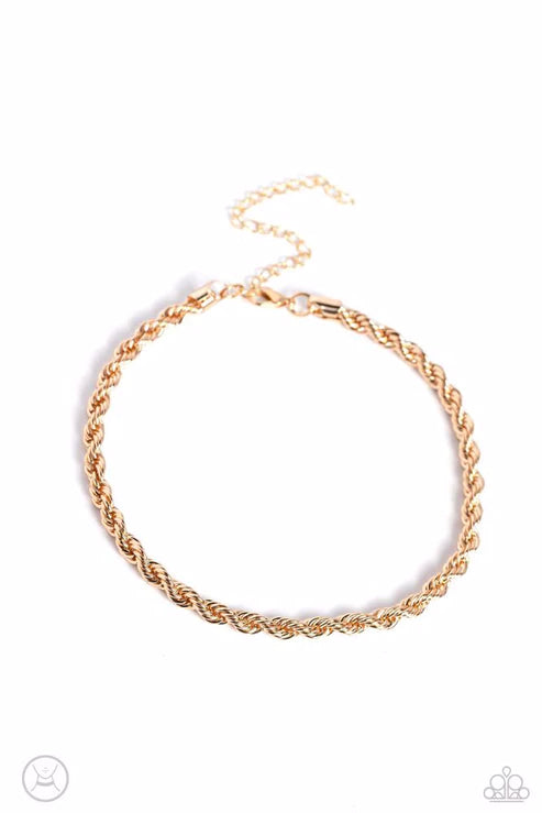 Paparazzi Never Lose ROPE - Gold Necklace