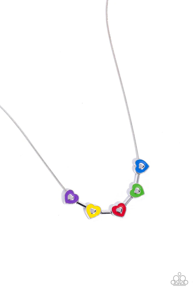 Paparazzi ECLECTIC Heart - Multi Necklace