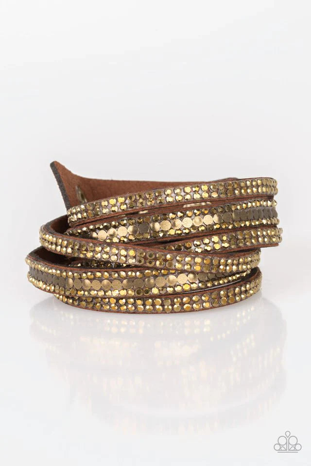 Paparazzi Rock Star Attitude - Brass Bracelet