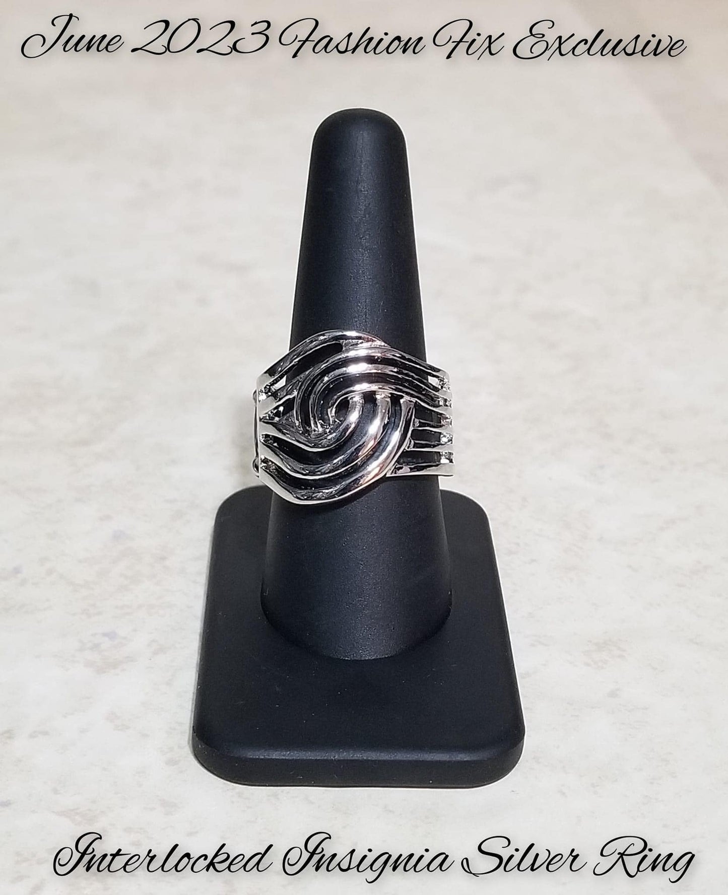 Paparazzi Interlocked Insignia – Silver Ring