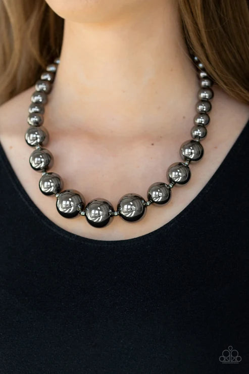 Paparazzi LIVING UP TO REPUTATION - BLACK Necklace