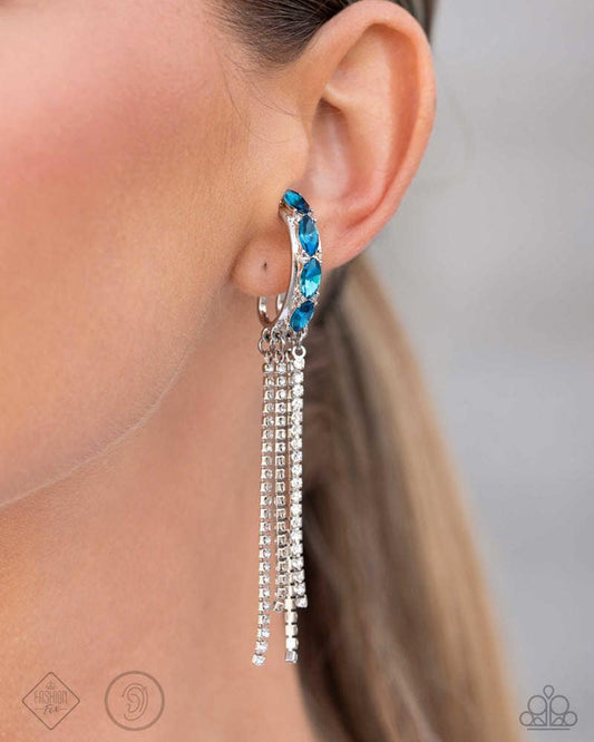 Paparazzi Feminine Fascination - Blue Earrings