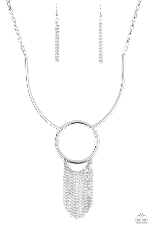 Paparazzi Pharaoh Paradise - Silver Necklace