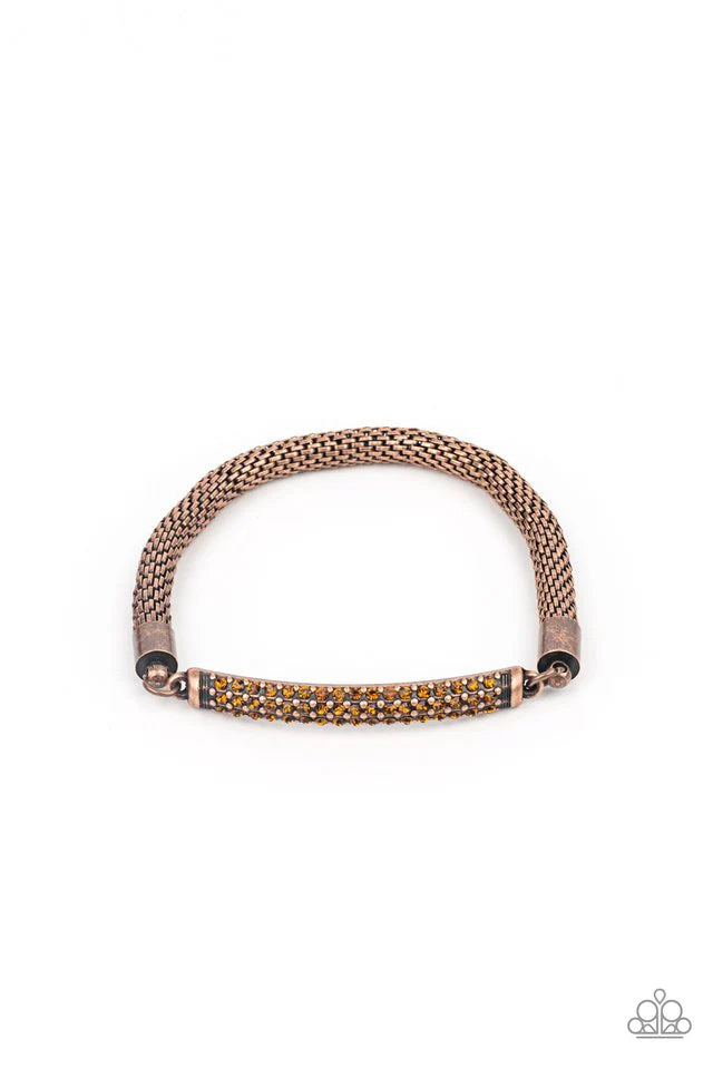 Paparazzi Fearlessly Unfiltered - Copper Bracelet