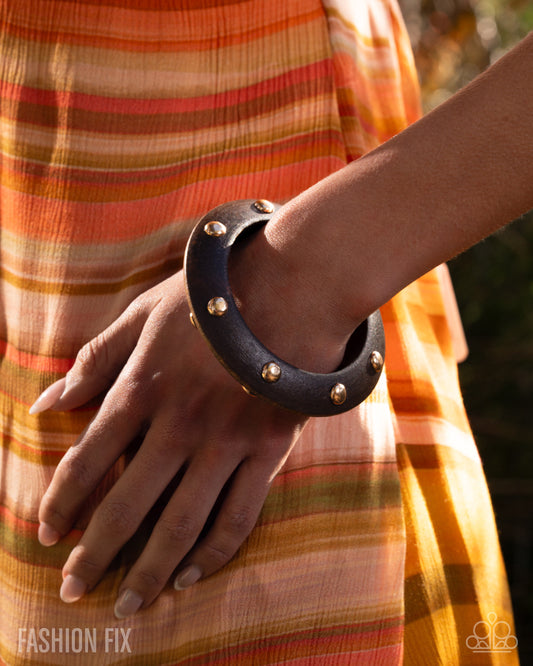 Paparazzi Sunshine Studs - Gold Bracelet