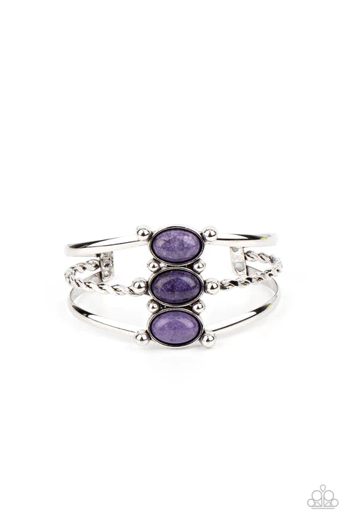 Paparazzi Extra Earthy - Purple Bracelet