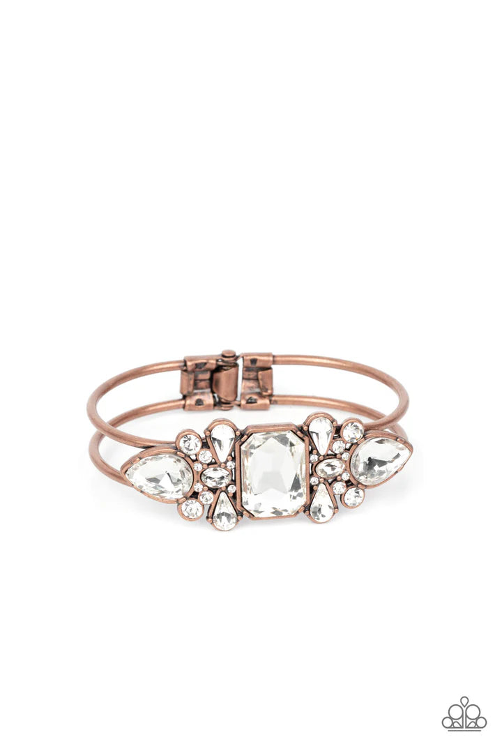 Paparazzi Call Me Old-Fashioned - Copper Bracelet