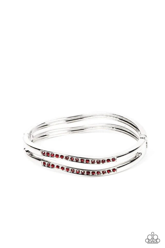 Paparazzi Gen Z Glamour - Red Bracelet