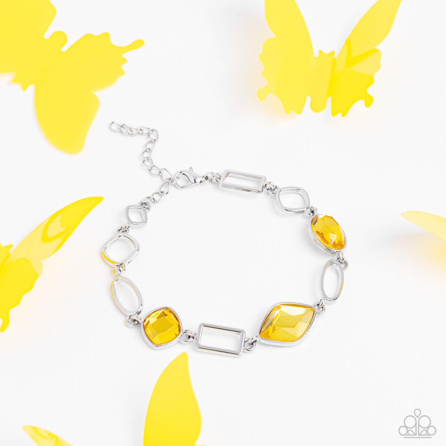 Dazzle for Days - Yellow Paparazzi Bracelet