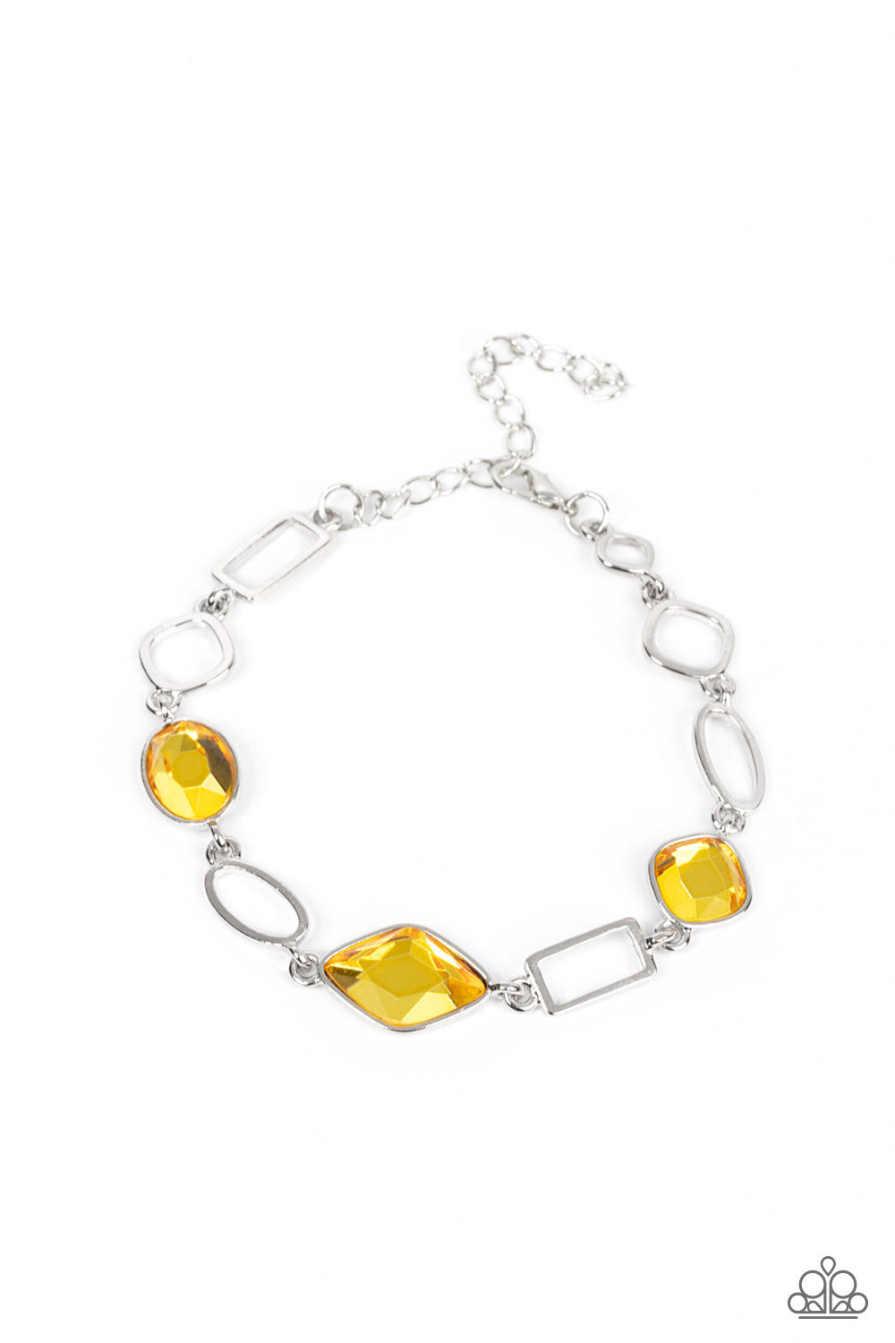 Dazzle for Days - Yellow Paparazzi Bracelet