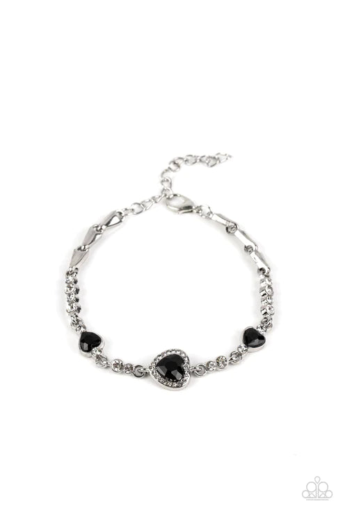 Paparazzi Amor Actually - Black Bracelet