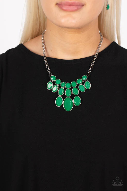 Paparazzi Delectable Daydream - Green Necklace