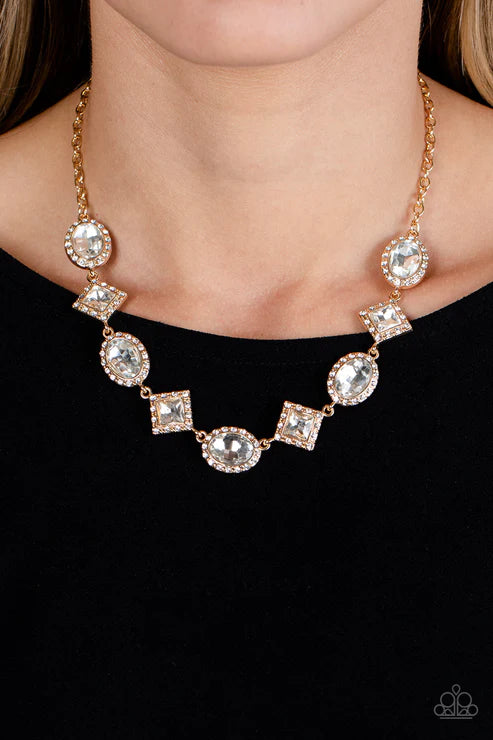 Paparazzi Diamond of the Season - Gold Necklace