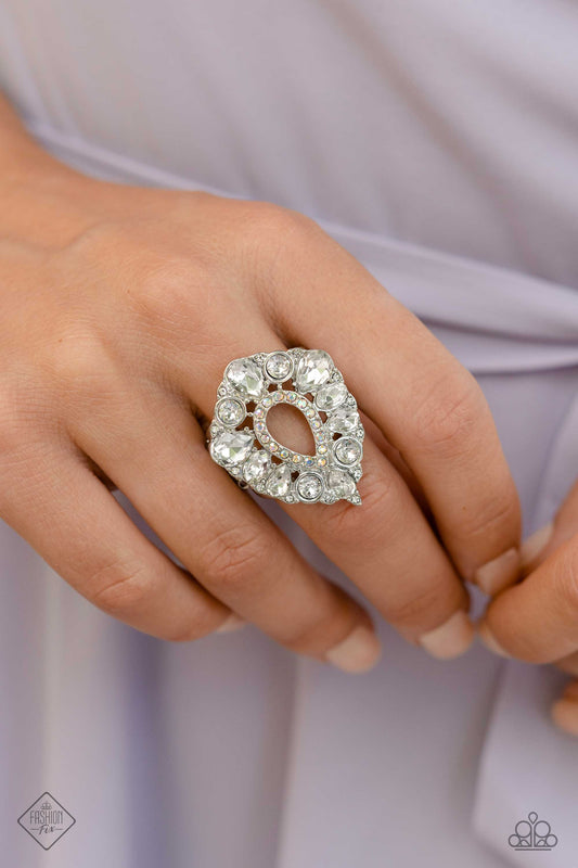 Paparazzi First Class Fairytale - White Ring