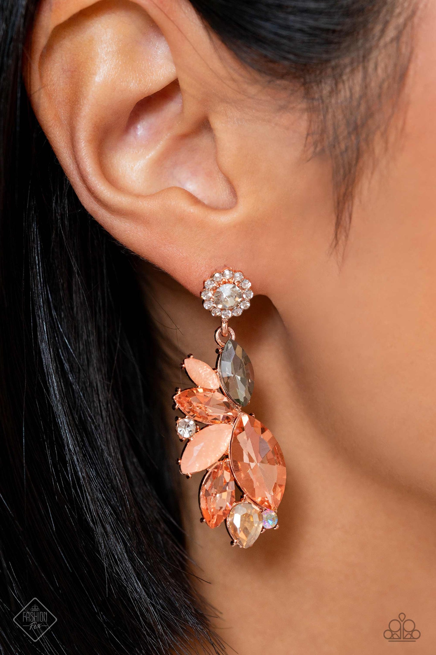 Paparazzi Soft Sashay - Rose Gold Earrings