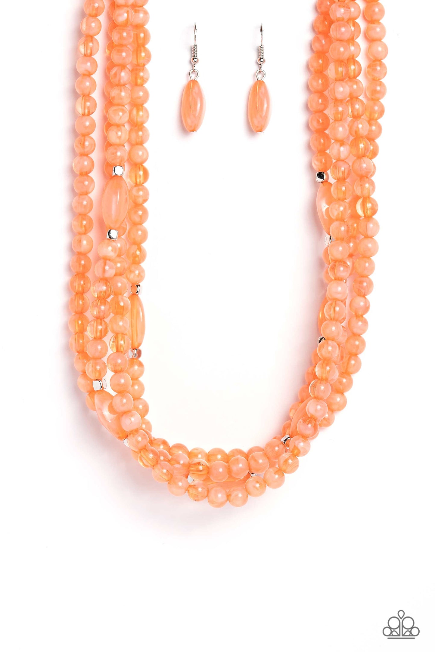 Layered Lass - Orange Paparazzi Necklace