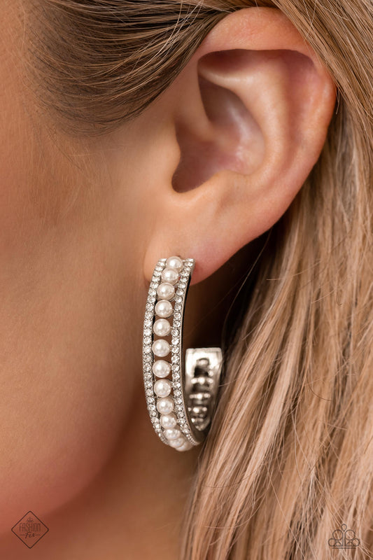 Pearl Happy - White Paparazzi Earrings