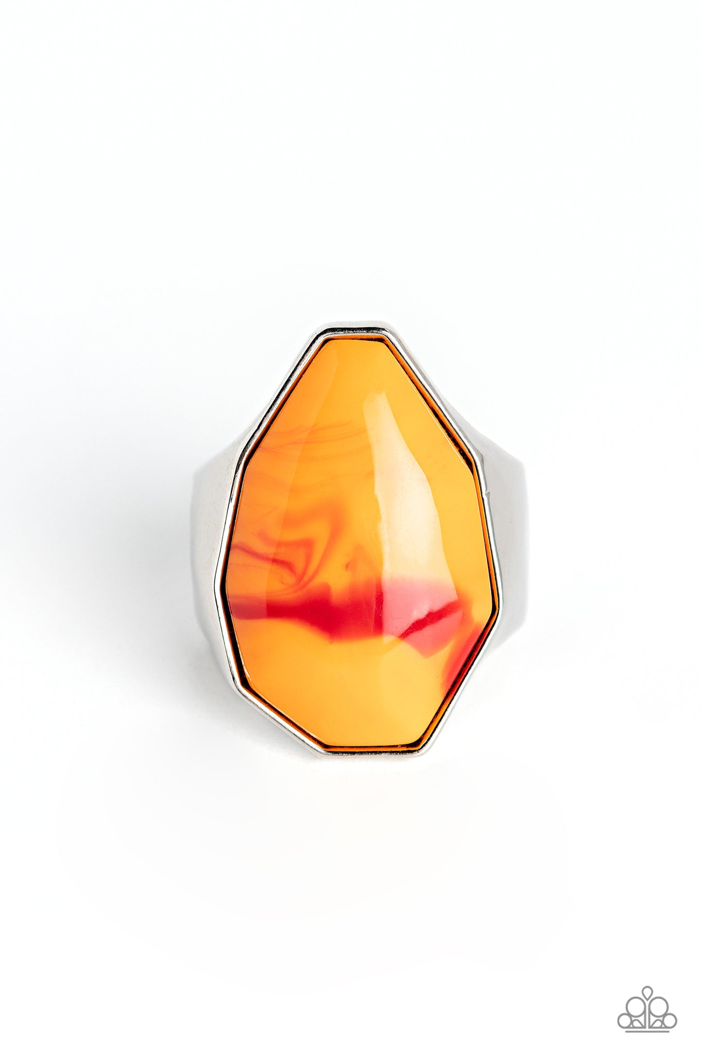 Never Say TIE DYE - Orange Paparazzi Ring