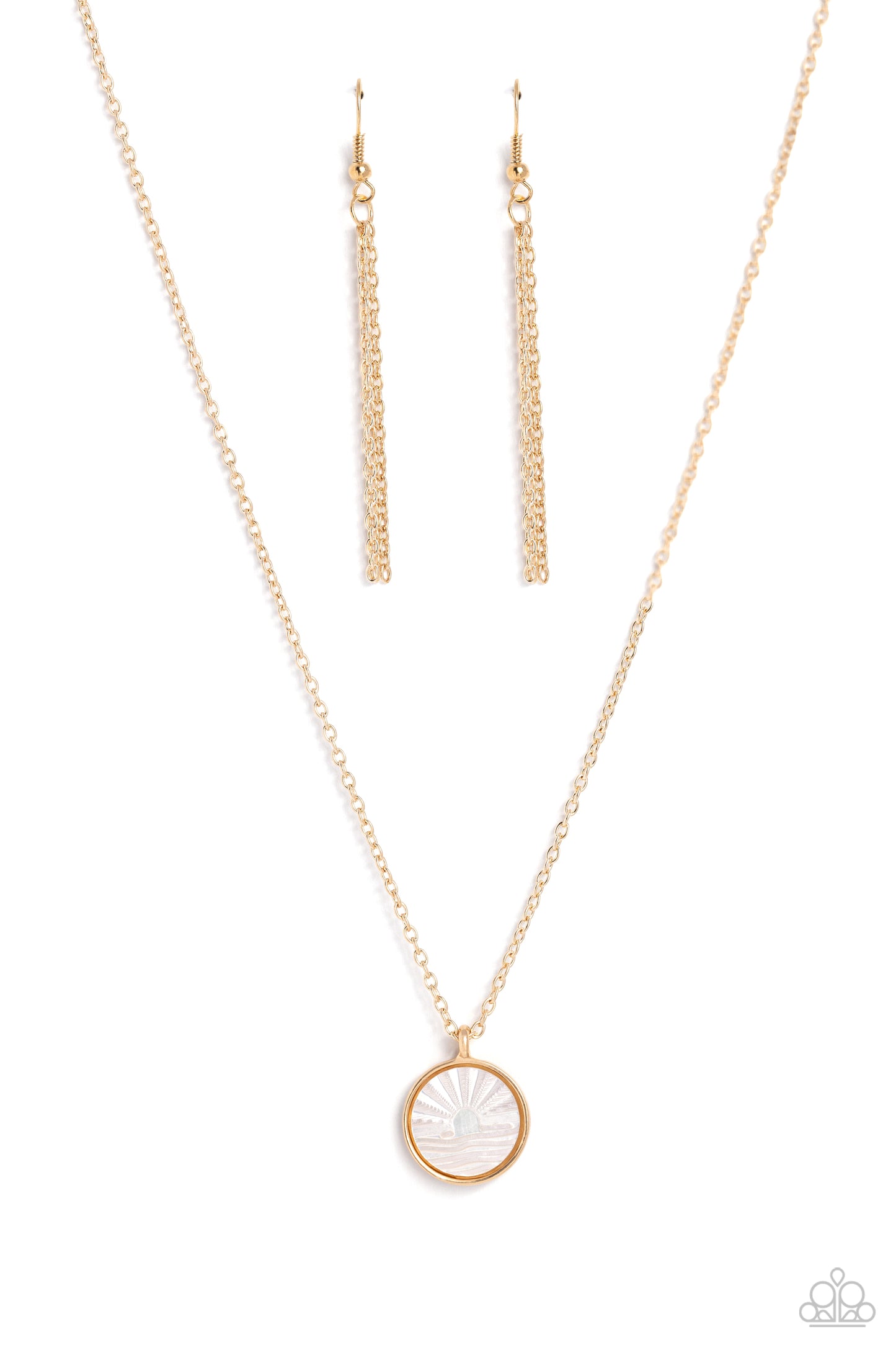 Seize the Sunset - Gold Paparazzi Necklace