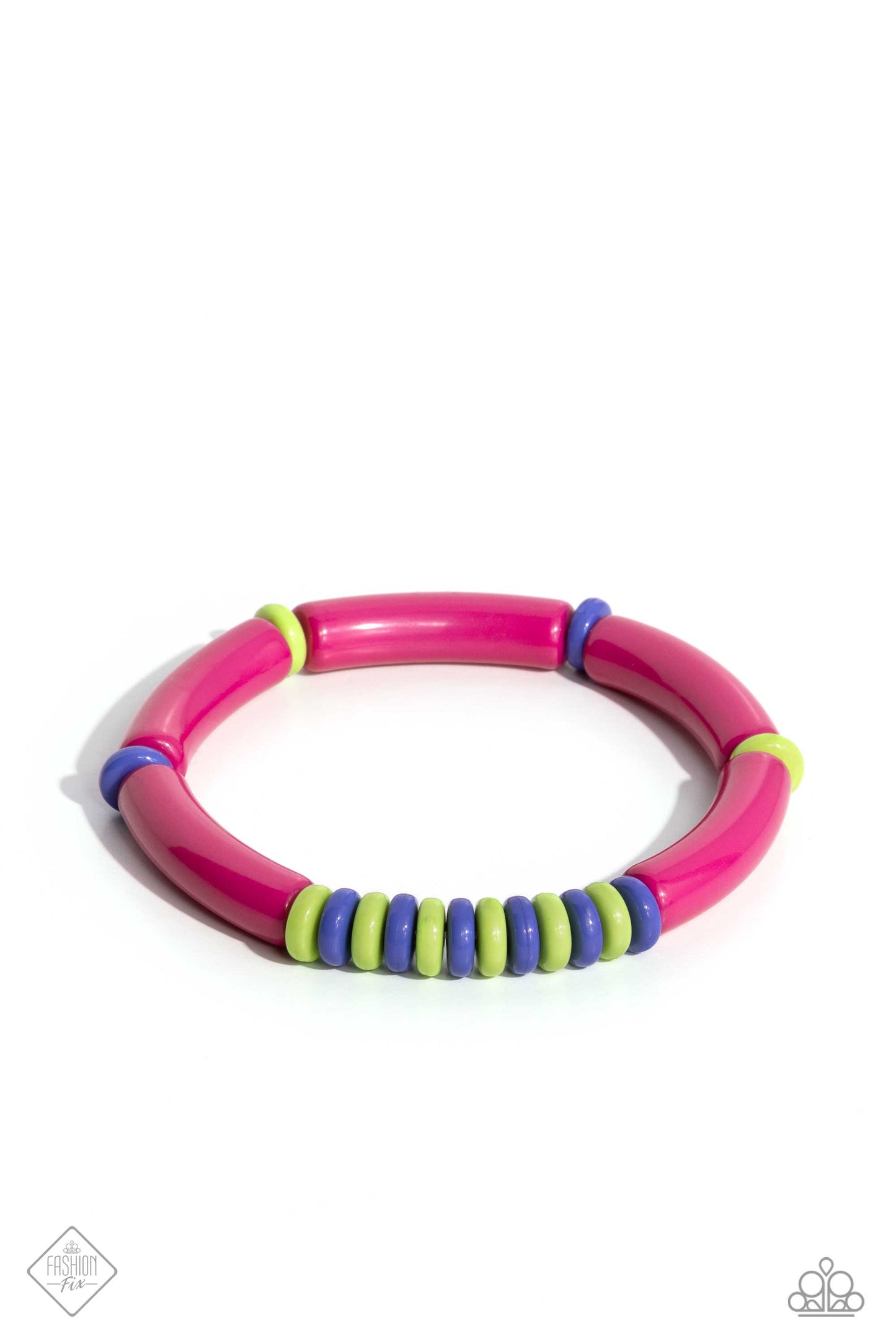 Paparazzi Poppin Pattern - Pink Bracelet