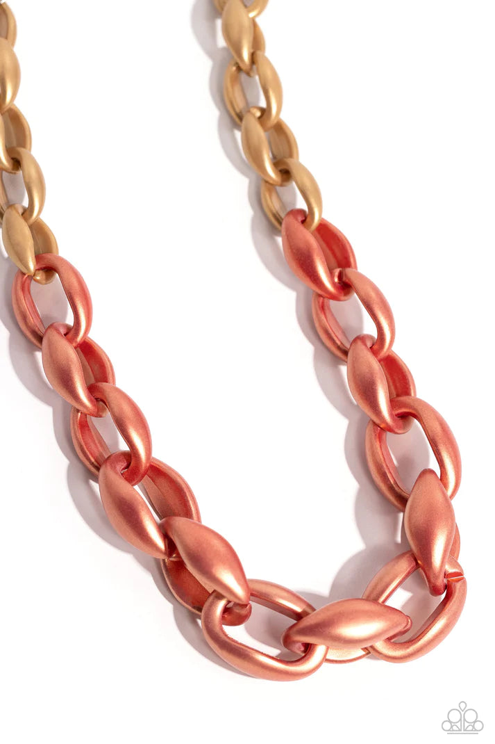 Paparazzi Necklace - Statement Season - Orange