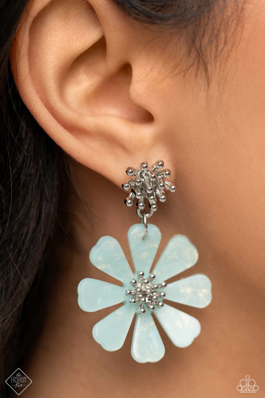 Paparazzi Poetically Pastel - Blue Earrings