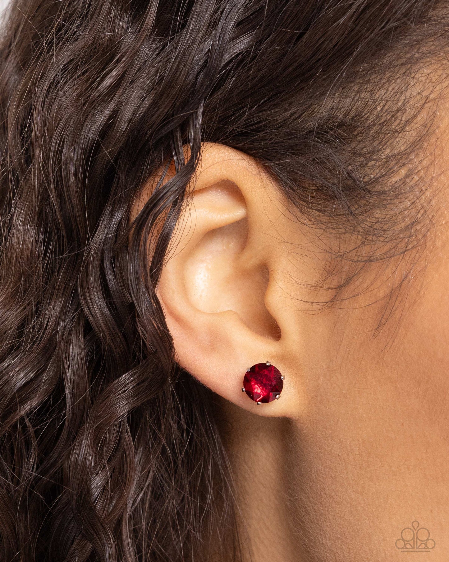 Paparazzi Breathtaking Birthstone -Red Earrings